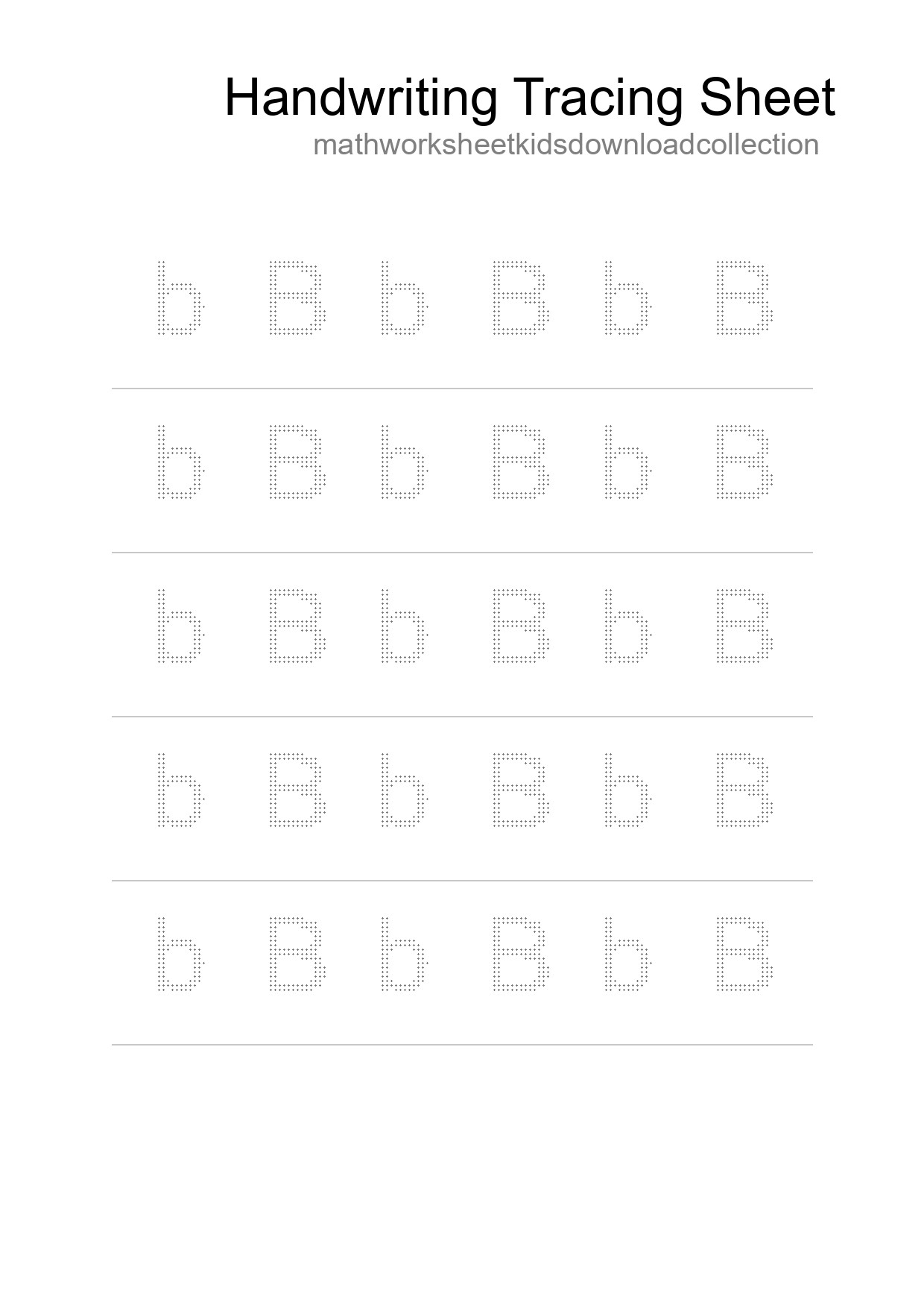 Printable Tracing Worksheet For Kids - Part 120